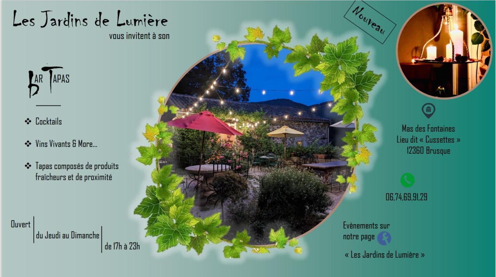 Les Jardins De Lumiere Bed & Breakfast Brusque Exterior foto